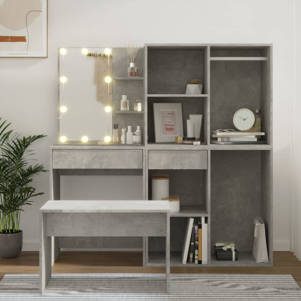 Kaptafelset Met Led's Bewerkt Hout