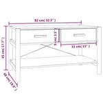 Salontafel 82X48X45 Cm Bewerkt Hout