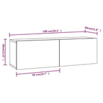 Tv-Wandmeubels 100X30X30 Cm