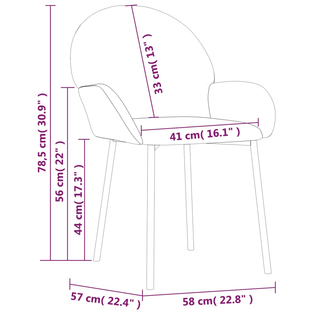 Eetkamerstoelen Kunstleer Kleurig