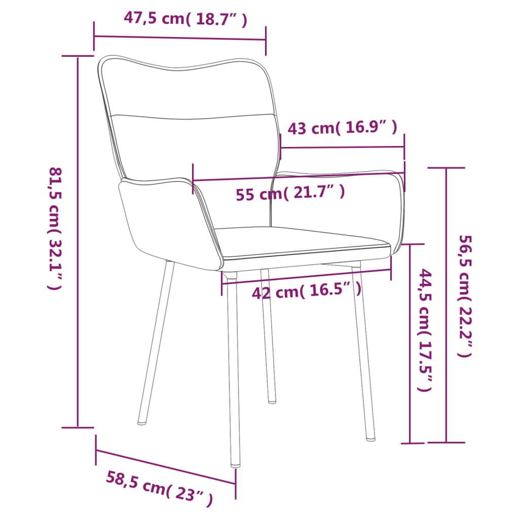 Eetkamerstoelen Fluweel