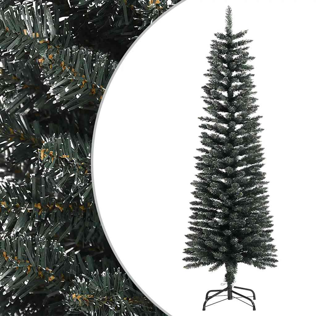 Kunstkerstboom Met Standaard Smal Pvc Groen