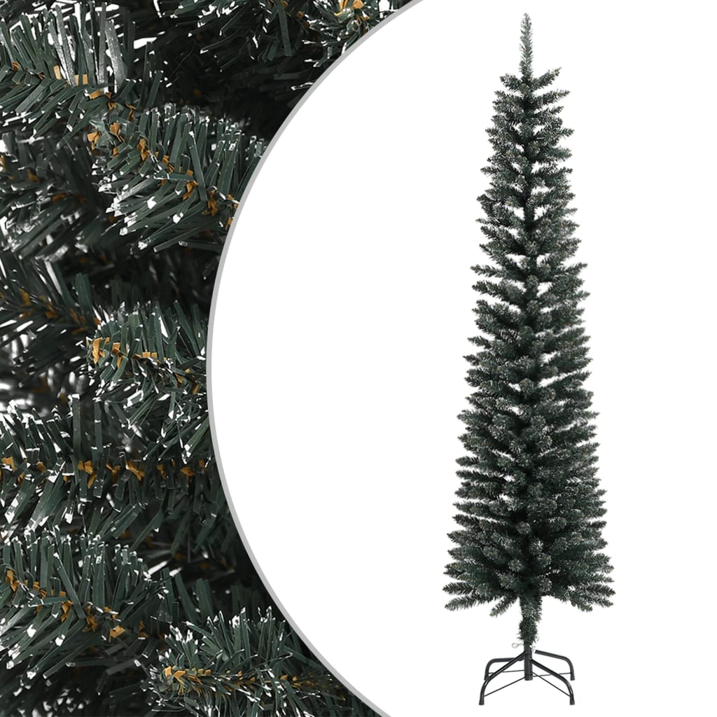 Kunstkerstboom Met Standaard Smal Pvc Groen