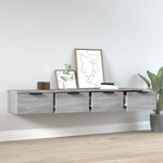 Wandkasten 68X30X20 Cm Bewerkt Hout Eiken