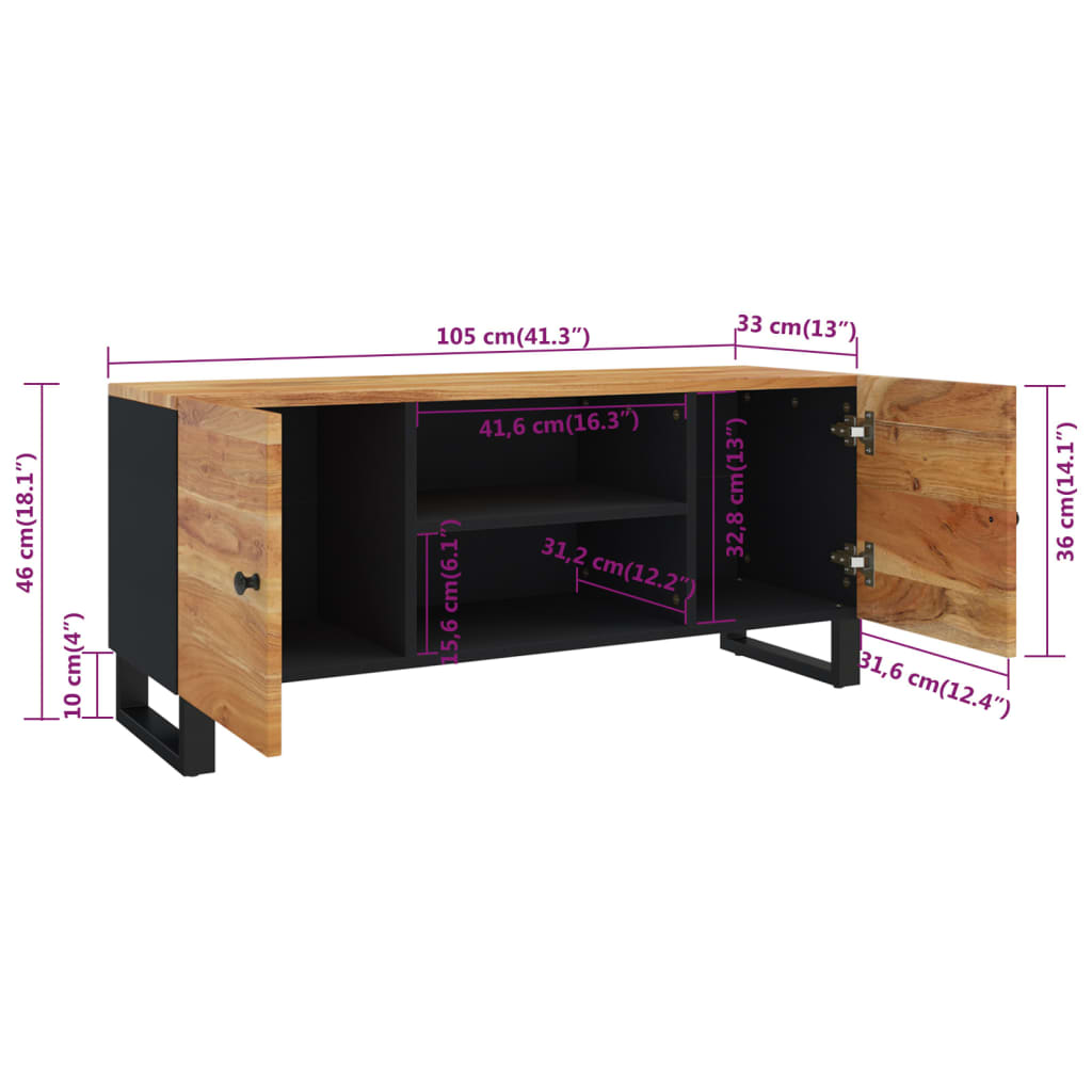 Tv-Meubel 105X33X46 Cm