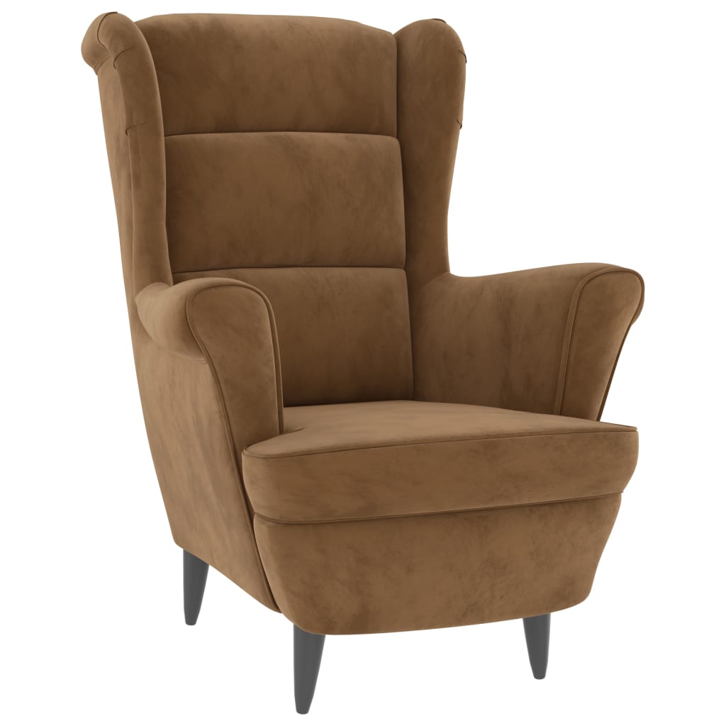 Fauteuil Met Voetenbank Fluweel