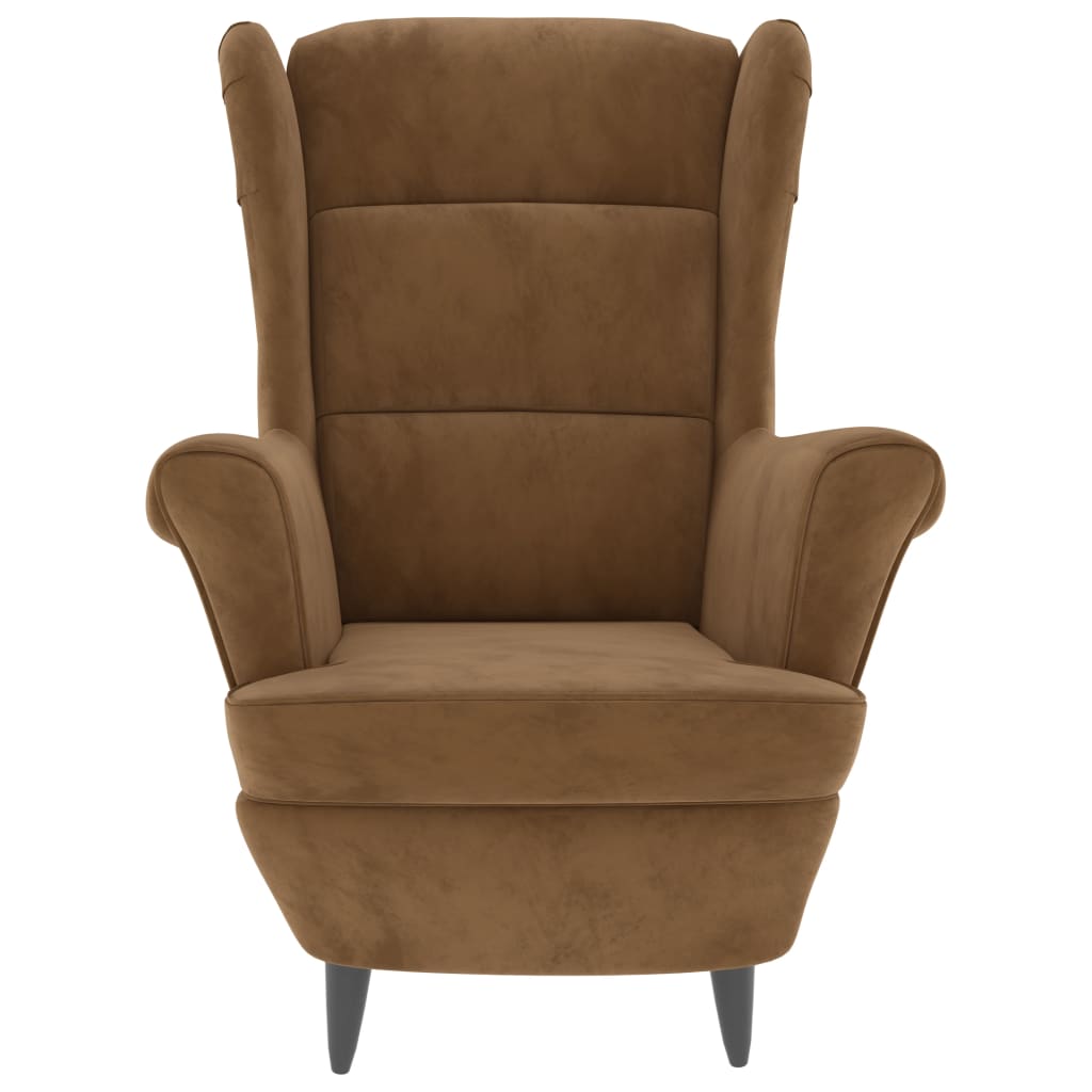 Fauteuil Met Voetenbank Fluweel