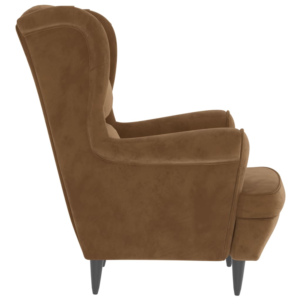 Fauteuil Met Voetenbank Fluweel