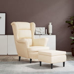 Fauteuil Met Voetenbank Fluweel
