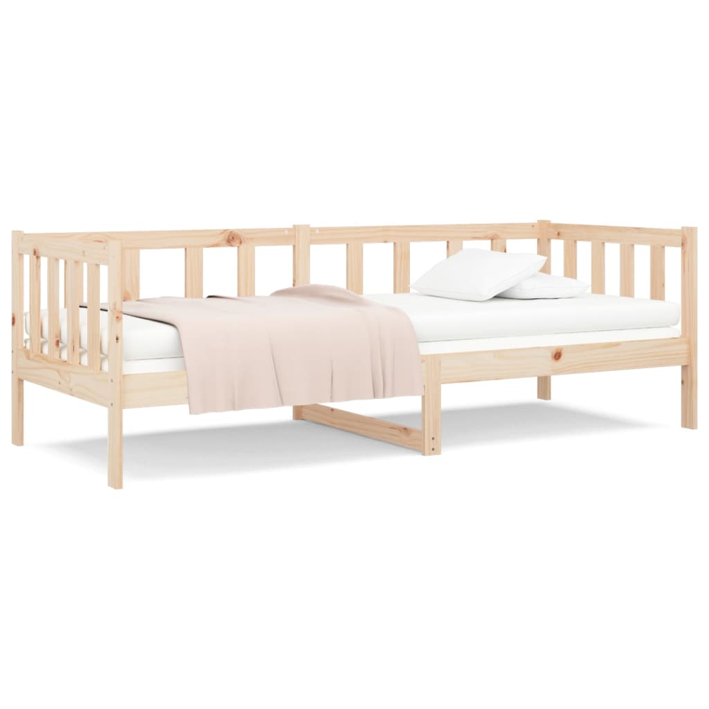 Slaapbank Zonder Matras 90X190 Cm Massief Grenenhout