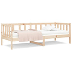 Slaapbank Zonder Matras 90X190 Cm Massief Grenenhout