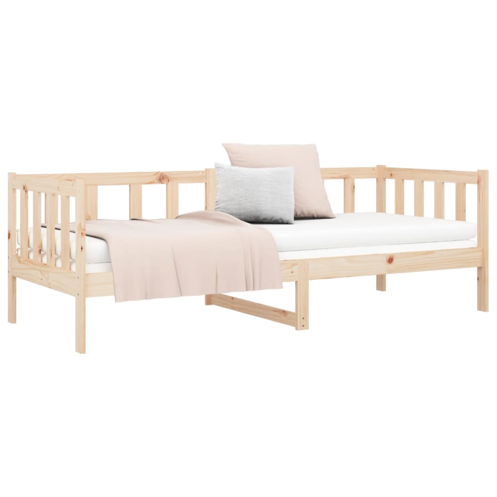 Slaapbank Zonder Matras 90X190 Cm Massief Grenenhout