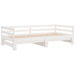 Slaapbank Uitschuifbaar Massief Grenenhout 2X(90X190) Cm
