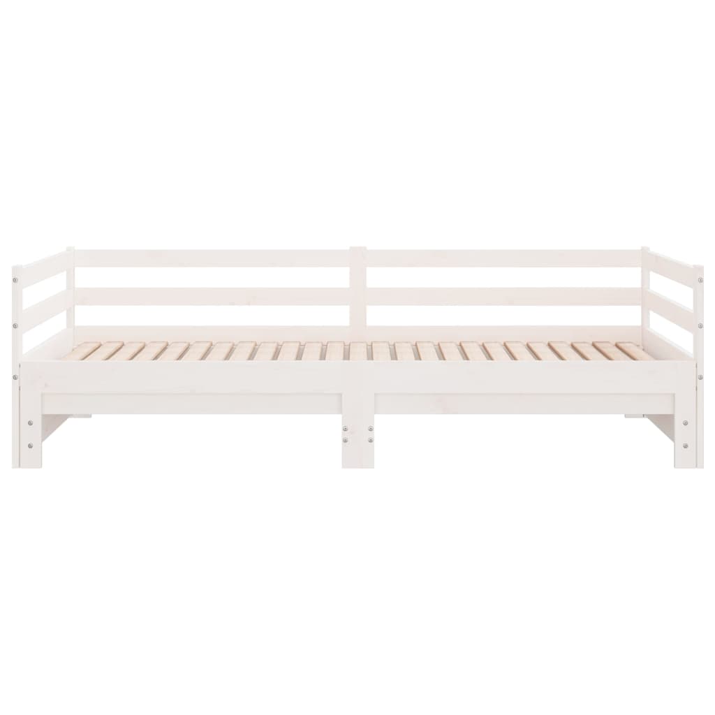Slaapbank Uitschuifbaar Massief Grenenhout 2X(90X190) Cm