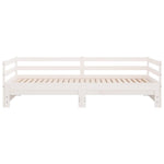 Slaapbank Uitschuifbaar Massief Grenenhout 2X(90X190) Cm