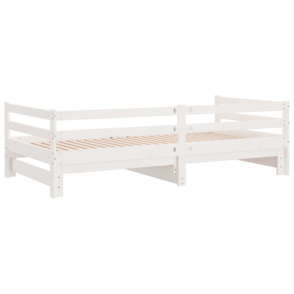 Slaapbank Uitschuifbaar Massief Grenenhout 2X(90X190) Cm