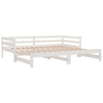Slaapbank Uitschuifbaar Massief Grenenhout 2X(90X190) Cm
