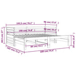 Slaapbank Uitschuifbaar Grenenhout 2X(90X190) Cm
