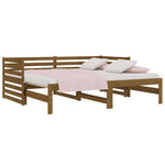 Slaapbank Uitschuifbaar Grenenhout 2X(90X190) Cm