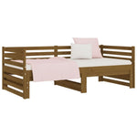 Slaapbank Uitschuifbaar Grenenhout 2X(90X190) Cm