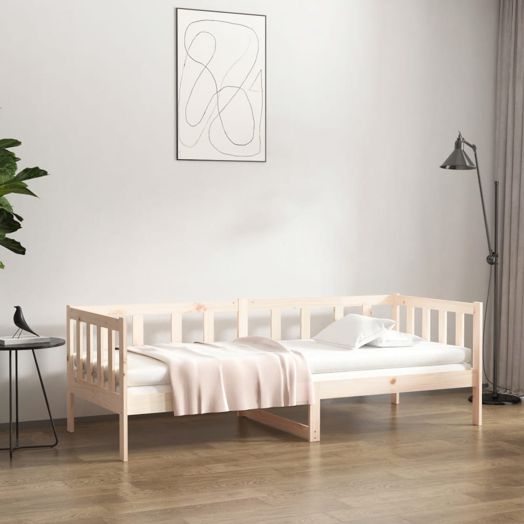 Slaapbank Zonder Matras 80X200 Cm Massief Grenenhout