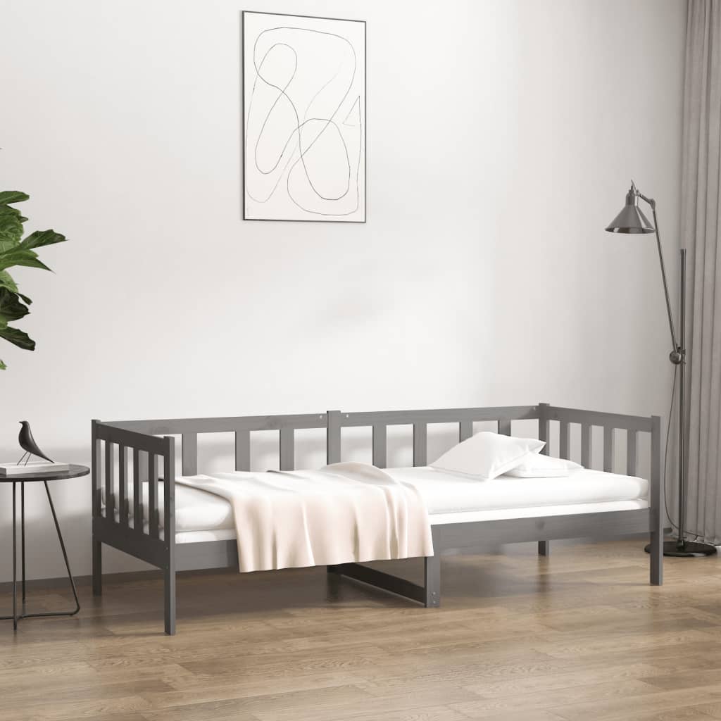 Slaapbank Zonder Matras 80X200 Cm Massief Grenenhout