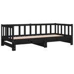 Slaapbank Uitschuifbaar 2X(80X200) Cm Massief Grenenhout