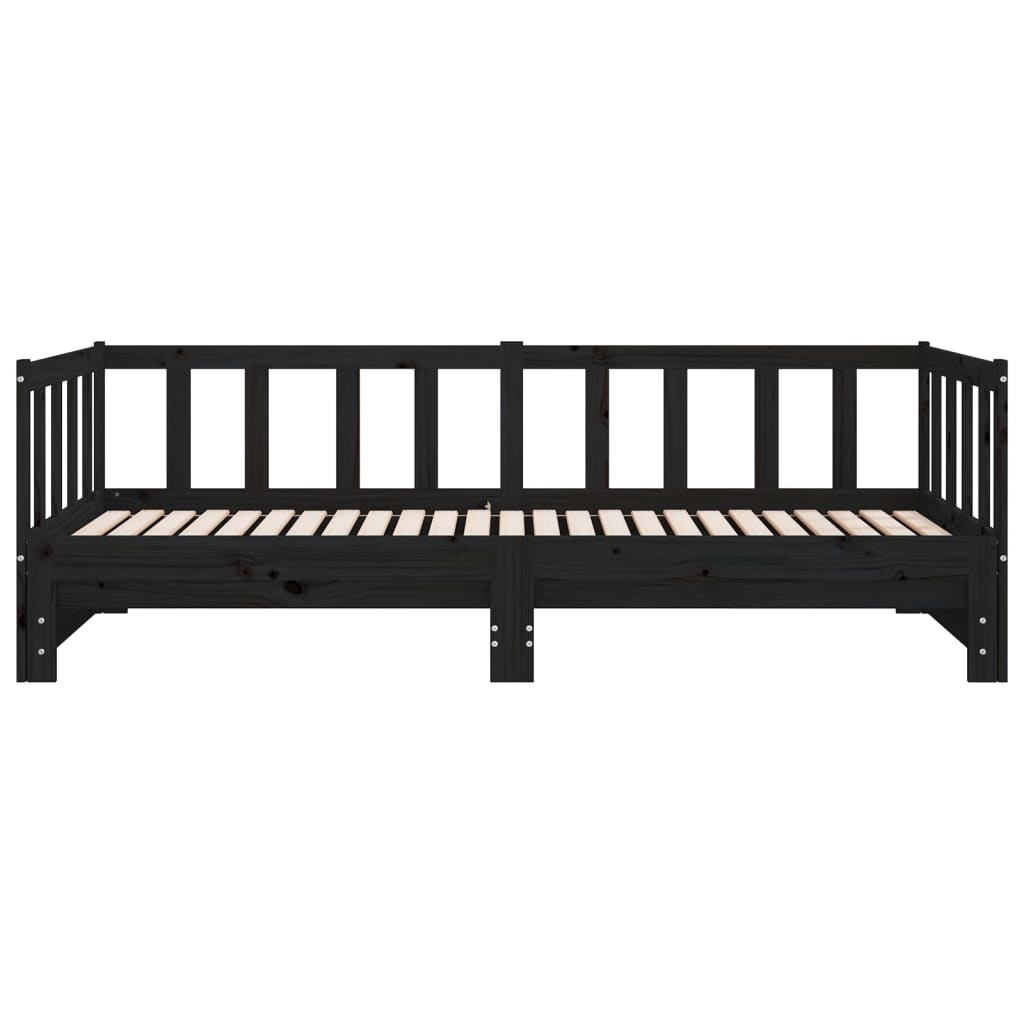 Slaapbank Uitschuifbaar 2X(80X200) Cm Massief Grenenhout