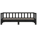 Slaapbank Uitschuifbaar 2X(80X200) Cm Massief Grenenhout