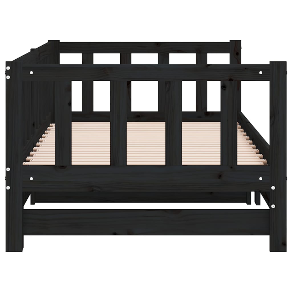 Slaapbank Uitschuifbaar 2X(80X200) Cm Massief Grenenhout