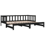 Slaapbank Uitschuifbaar 2X(80X200) Cm Massief Grenenhout