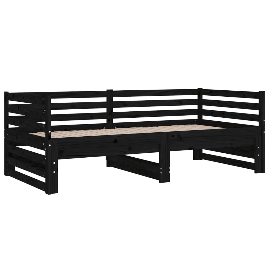 Slaapbank Uitschuifbaar 2X(80X200) Cm Massief Grenenhout