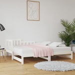 Slaapbank Uitschuifbaar 2X(80X200) Cm Massief Grenenhout