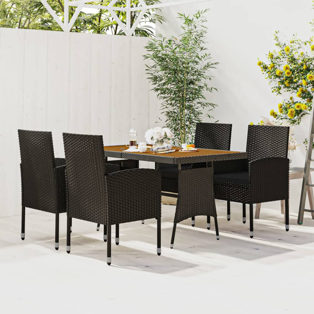 -Delige Tuinset Poly Rattan