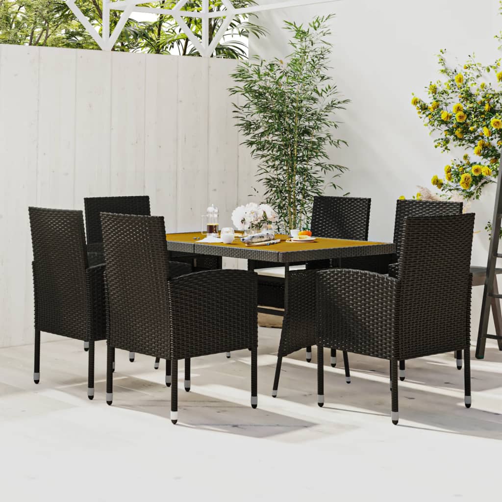 -Delige Tuinset Poly Rattan