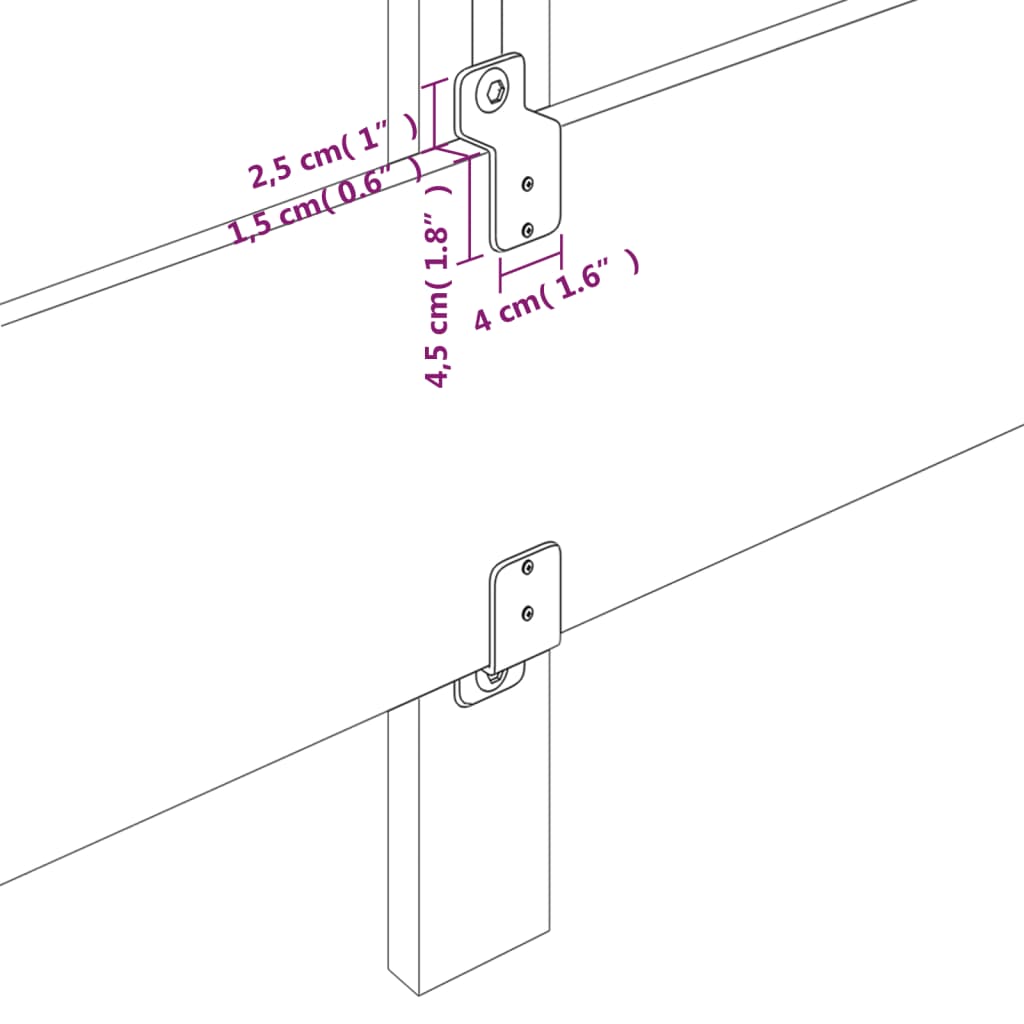 Hoofdbord 80X5X78/88 Cm Stof