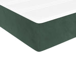 Pocketveringmatras 90X190X20 Cm Fluweel Donkergroen