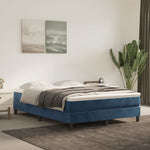 Pocketveringmatras 80X200X20 Cm Fluweel Donkerblauw