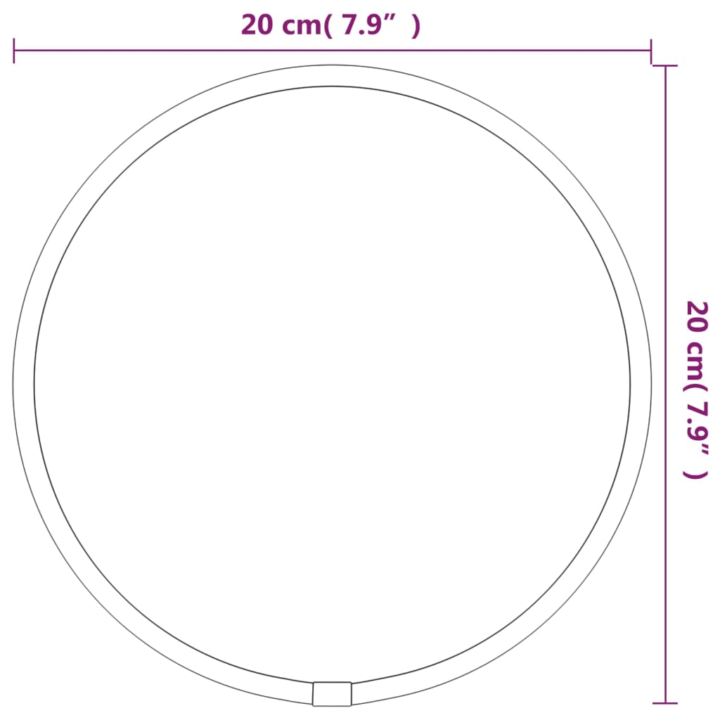 Wandspiegel Rond Ø20 Cm Kleurig