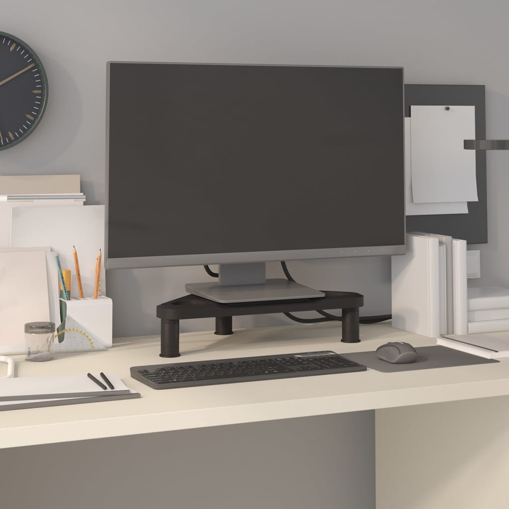 Monitorstandaard Hoek 49X28X10,5 Cm Zwart Zwart