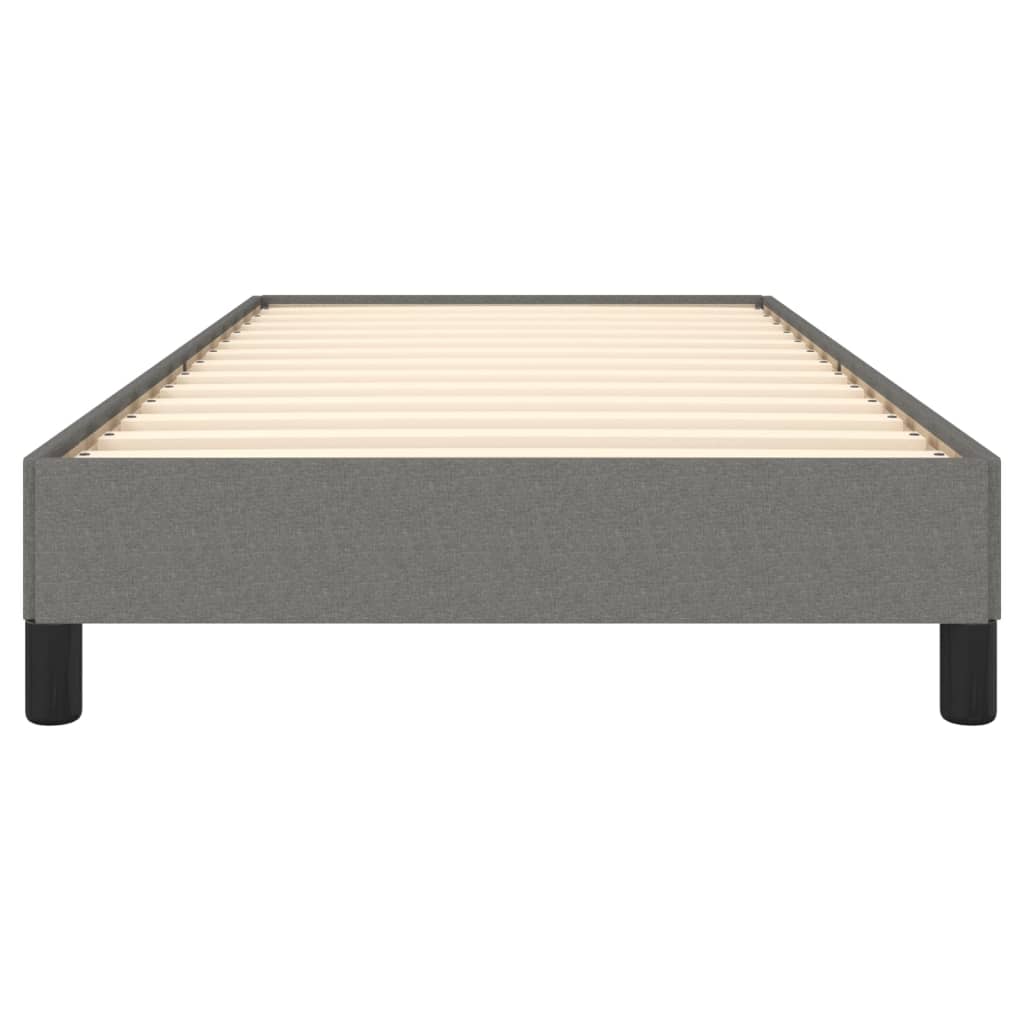 Bedframe Zonder Matras Stof Donkergrijs