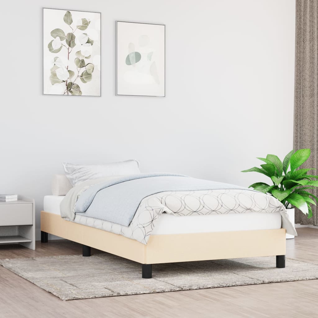 Bedframe Stof Crème