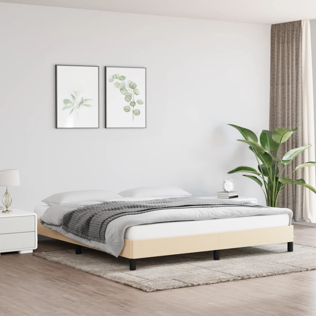 Bedframe Stof Crème