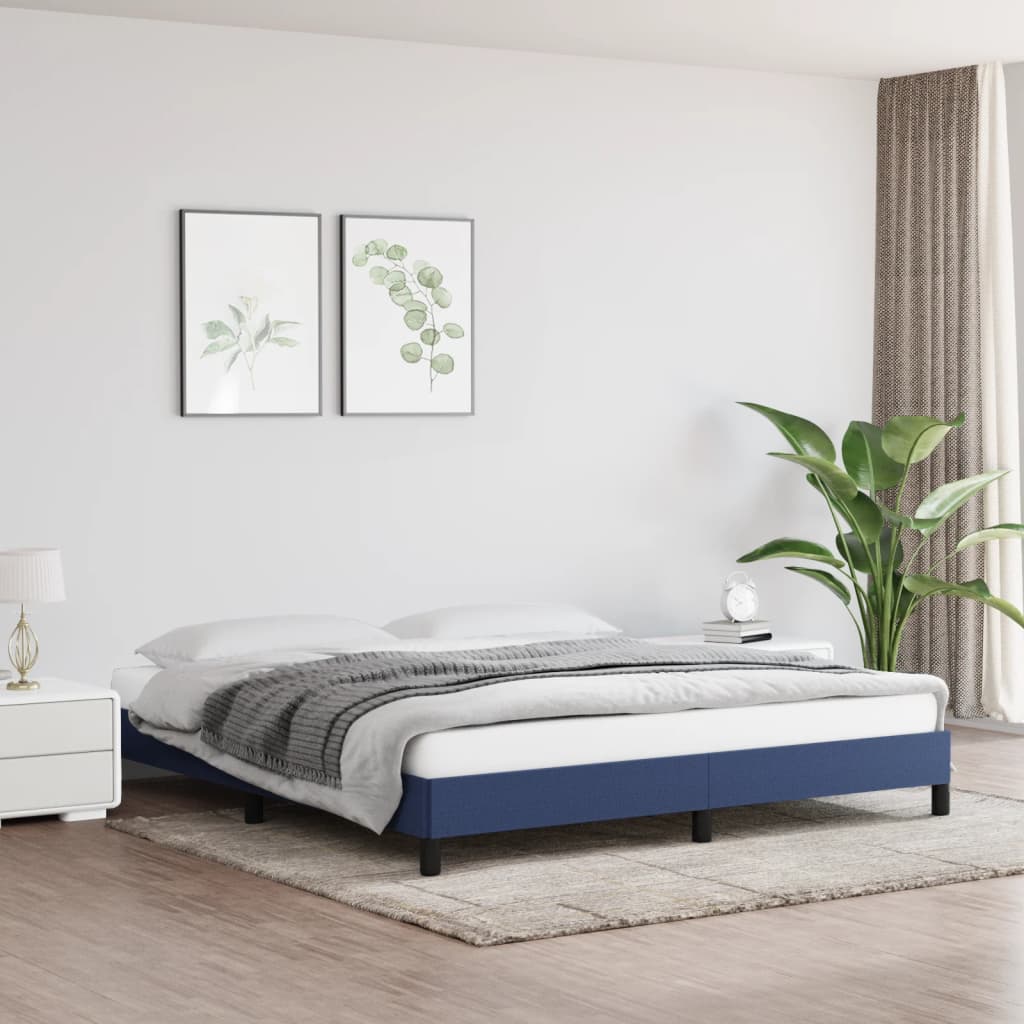 Bedframe Stof Blauw