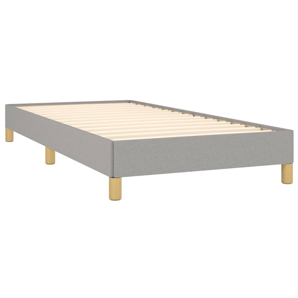 Bedframe Zonder Matras Stof Lichtgrijs