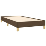 Bedframe Zonder Matras Stof Donkerbruin