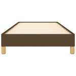 Bedframe Zonder Matras Stof Donkerbruin