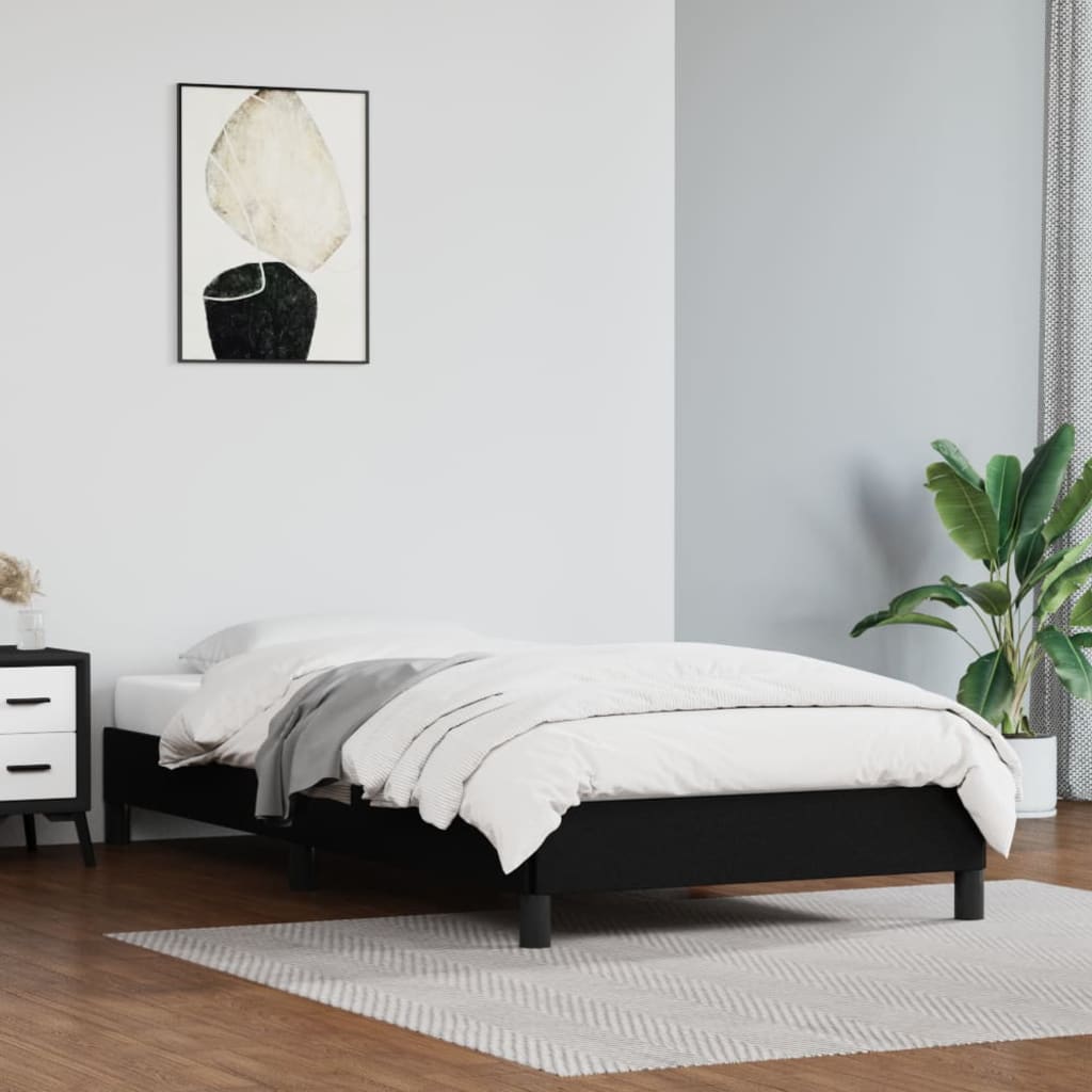 Bedframe Kunstleer Zwart