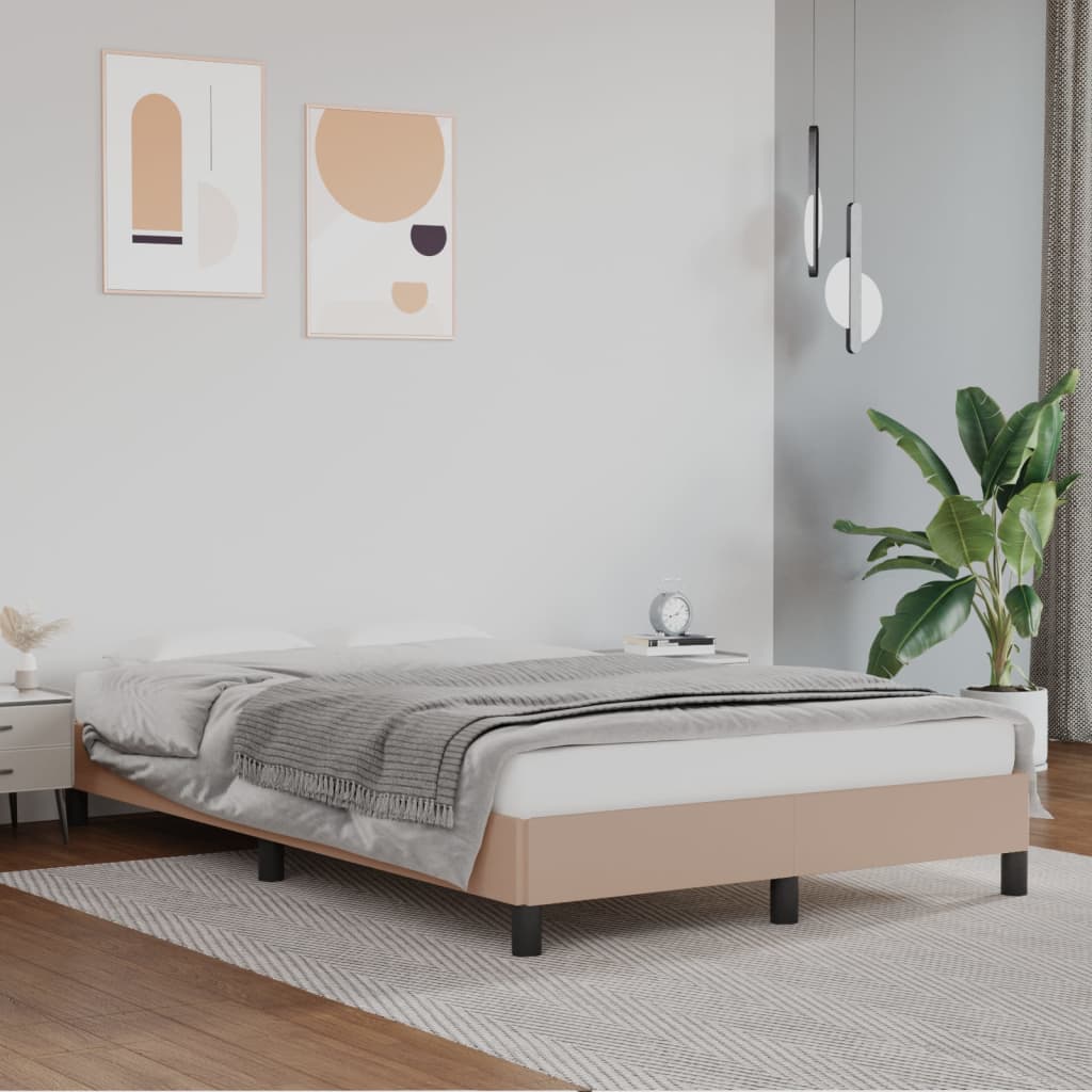 Bedframe Kunstleer Kleurig Cappuccino