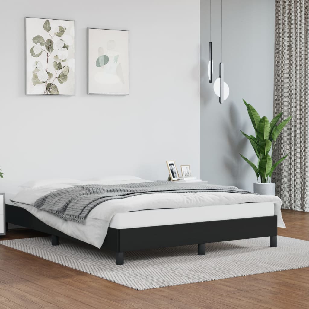 Bedframe Kunstleer Zwart